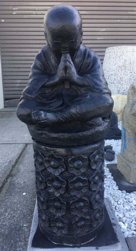 Large Praying Monk on Stand