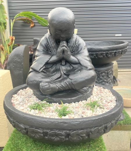 Large Praying Monk Feature Bowl